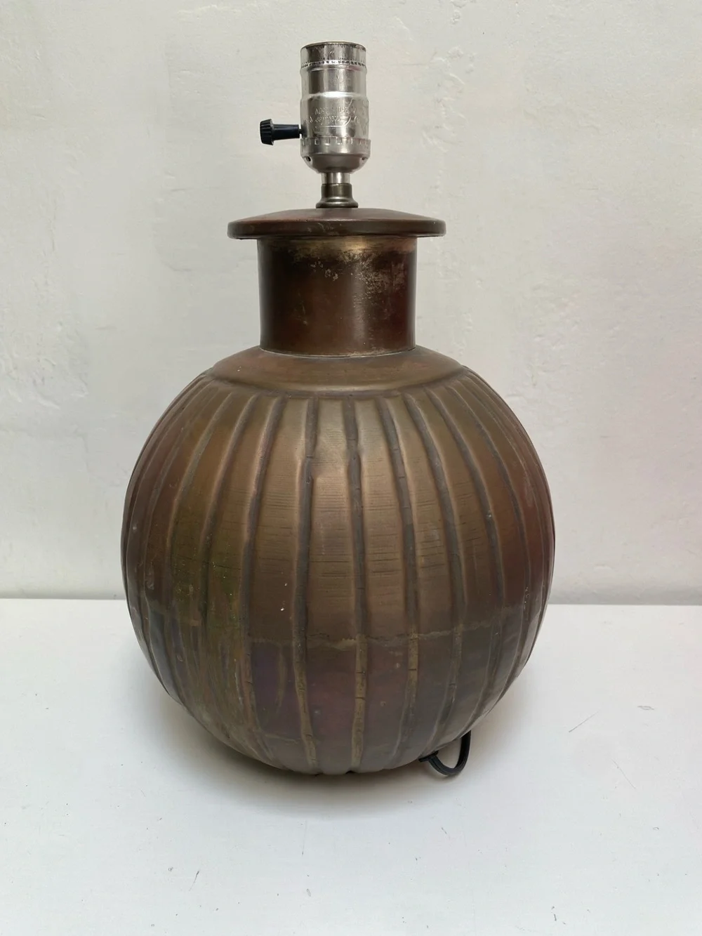 Brass Melon Form Table Lamp 15